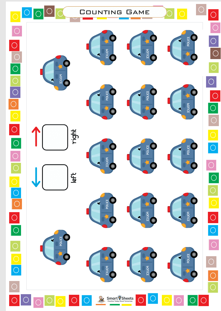 Counting game โ police cars left and right