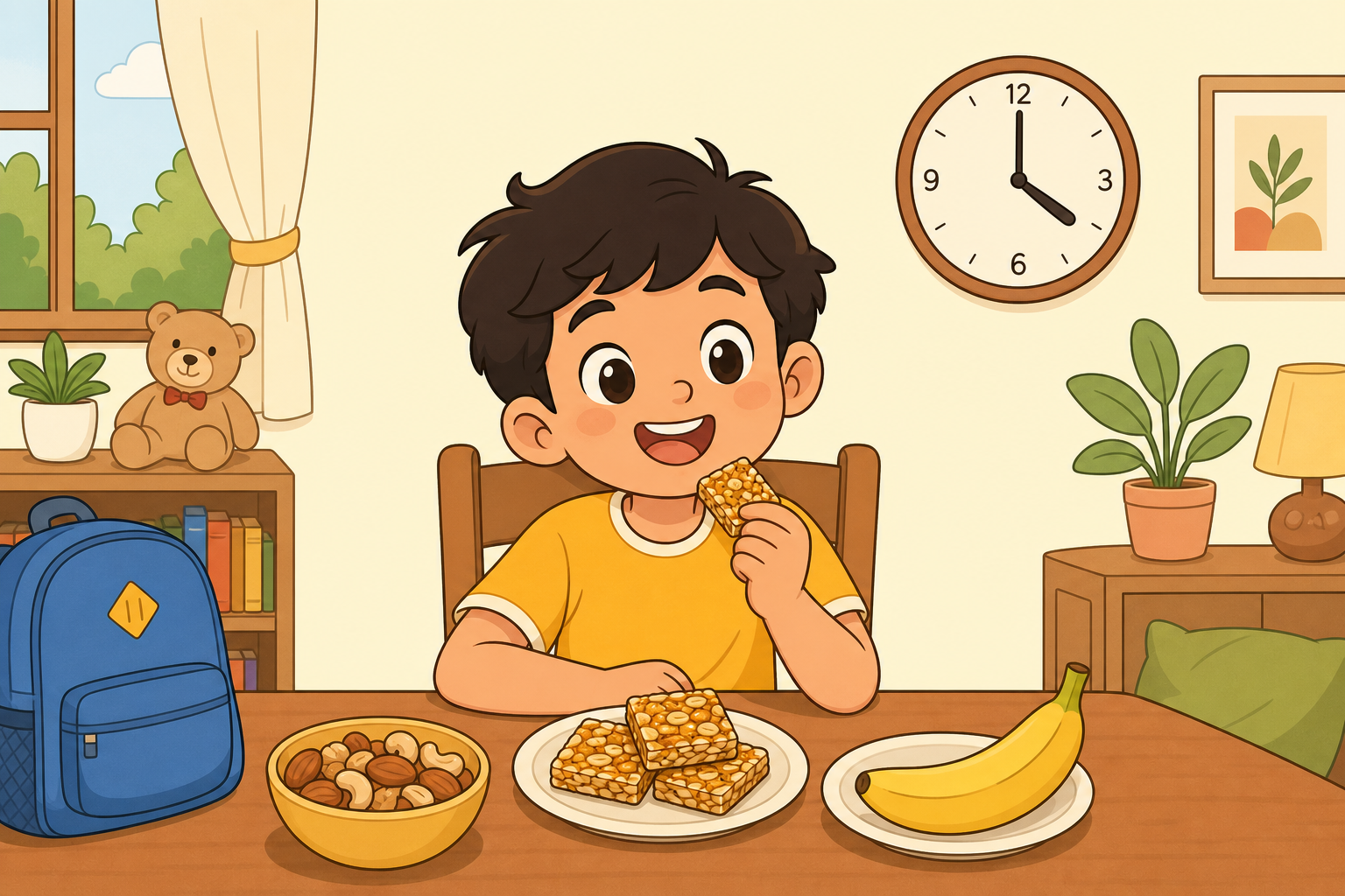 Illustration for Healthy After-School Snacks (No Sugar Crash)