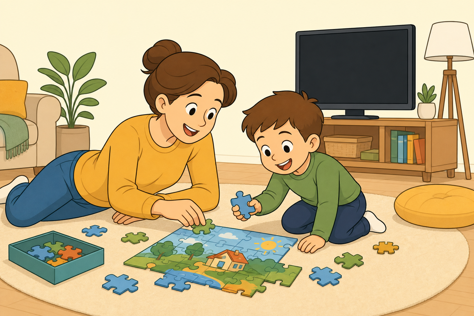 Illustration for Screen-Free Parenting That Lasts
